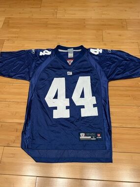 Reebok New York Giants #44 Ahmad Bradshaw Blue NFL Football Jersey -Men’s Size S